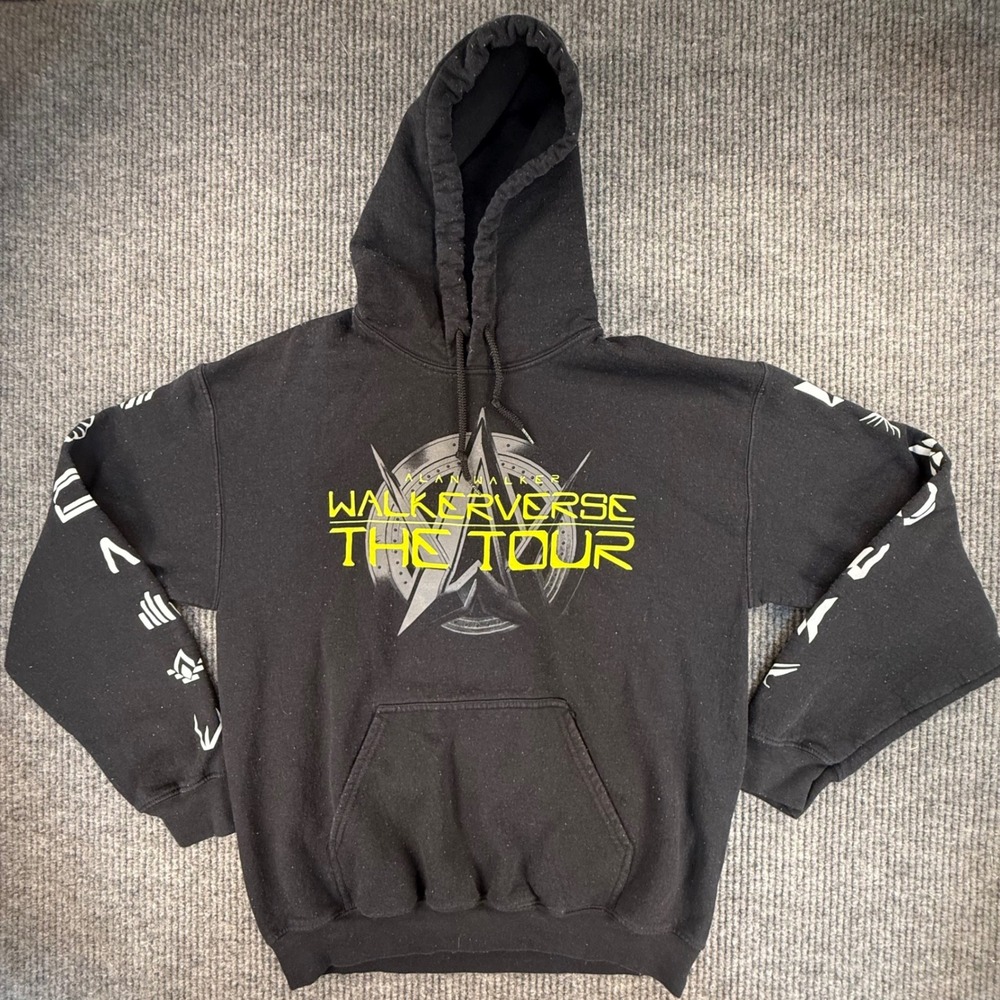 Alan Walker Walkersverse Tour hoodie sweatshirt Men's Medium black unisex